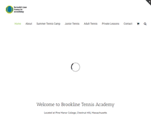 Tablet Screenshot of brooklinetennis.com